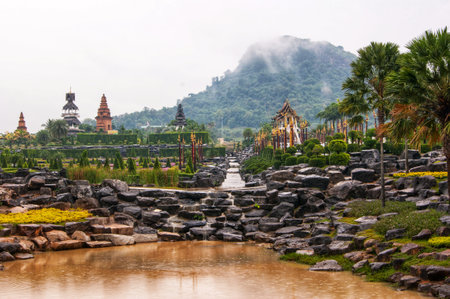 January 27, 2013 Nong Nooch Tropical Botanical Garden is a 500-acre botanical garden and tourist attraction at kilometer 163 on Sukhumvit Road in Chonburi Province, Thailand.のeditorial素材