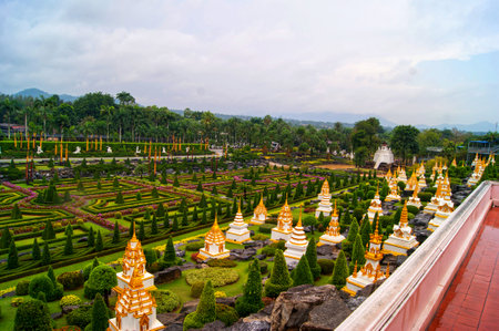 January 27, 2013 Nong Nooch Tropical Botanical Garden is a 500-acre botanical garden and tourist attraction at kilometer 163 on Sukhumvit Road in Chonburi Province, Thailand.のeditorial素材