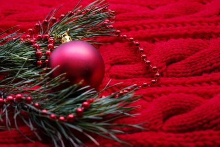 Christmas Decoration Over Wooden Background. Decorations over Wood. Vintage.の写真素材