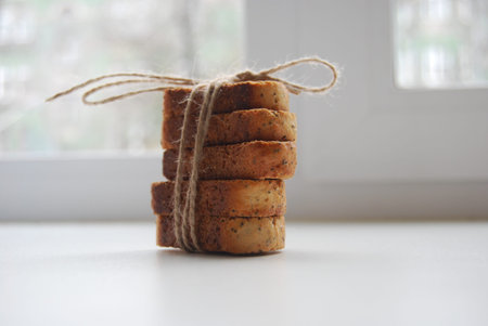 biscuits with poppy associated rope
