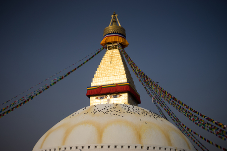 Bodhnath Stupa in Nepalの写真素材