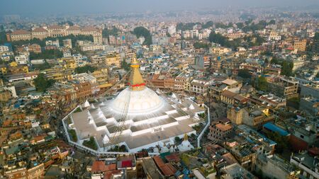 Stupa Bodhnath Kathmandu, Nepal - October 26, 2017のeditorial素材