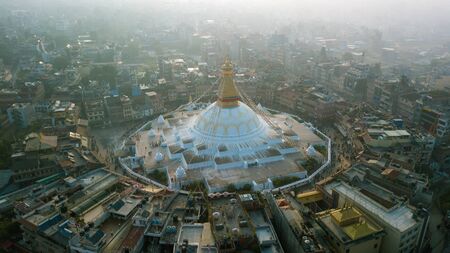 Stupa Bodhnath Kathmandu, Nepal - October 26, 2017のeditorial素材