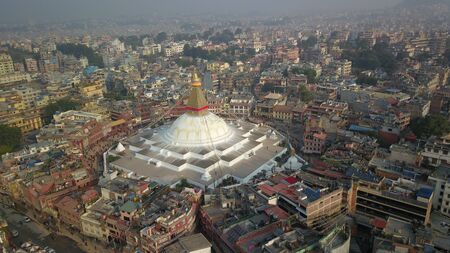 Stupa Bodhnath Kathmandu, Nepal - October 26, 2017のeditorial素材