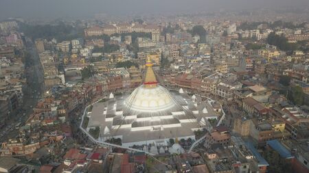 Stupa Bodhnath Kathmandu, Nepal - October 26, 2017のeditorial素材