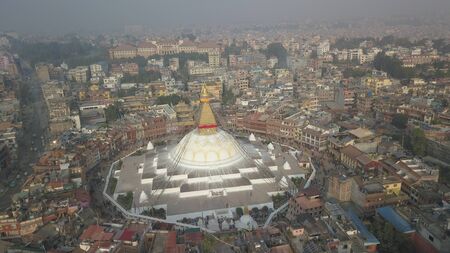 Stupa Bodhnath Kathmandu, Nepal - October 26, 2017のeditorial素材