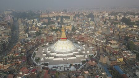 Stupa Bodhnath Kathmandu, Nepal - October 26, 2017のeditorial素材