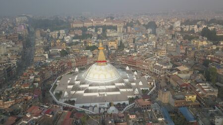Stupa Bodhnath Kathmandu, Nepal - October 26, 2017のeditorial素材