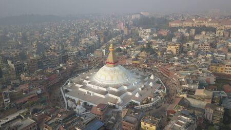 Stupa Bodhnath Kathmandu, Nepal - October 26, 2017のeditorial素材