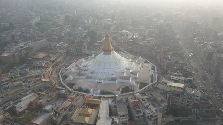 Stupa Bodhnath Kathmandu, Nepal - October 26, 2017のeditorial素材