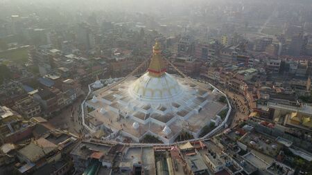 Stupa Bodhnath Kathmandu, Nepal - October 26, 2017のeditorial素材