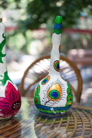 Pumpkin Oriental turkish lamps ANTALYA, TURKEY - JUNE 25, 2017のeditorial素材