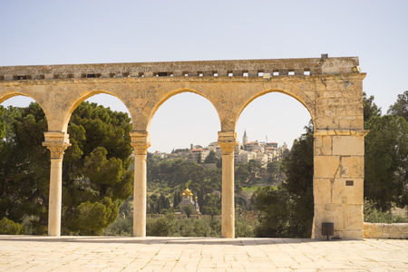 Dome of the Rock Temple Mount Jerusalem, ISRAEL- MARCH 20の写真素材