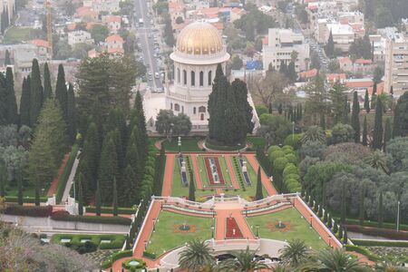 Garden and terraces Haifu, Israel - March 24, 2018のeditorial素材