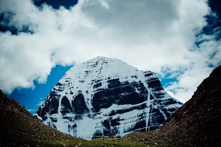 Mount Kailash Himalayas range Tibet Kailas yatraの写真素材