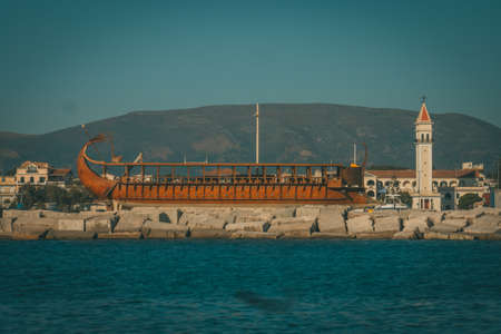 Travel around Greece yachts in Ionic Seaの写真素材