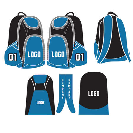sports Backpacks bags illustrationのイラスト素材