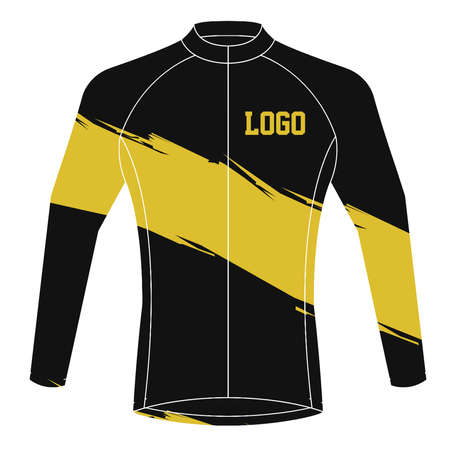Custom Cycling Jerseys Designs and templates vectorのイラスト素材