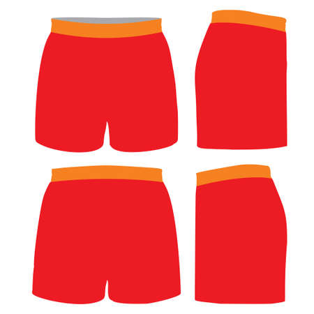 Rugby Shorts illustrations vectorsのイラスト素材