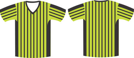 referee t shirt on a green background mock ups templates vectorsのイラスト素材