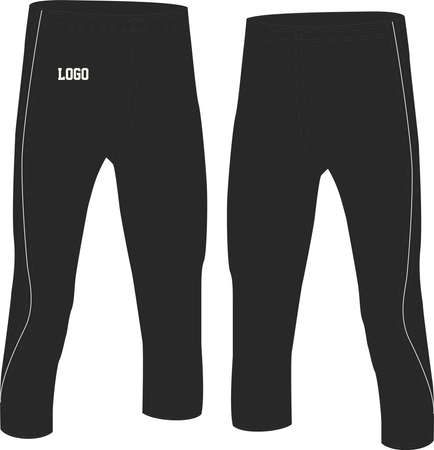 Women Running Capri mock ups illustrations vectorsのイラスト素材