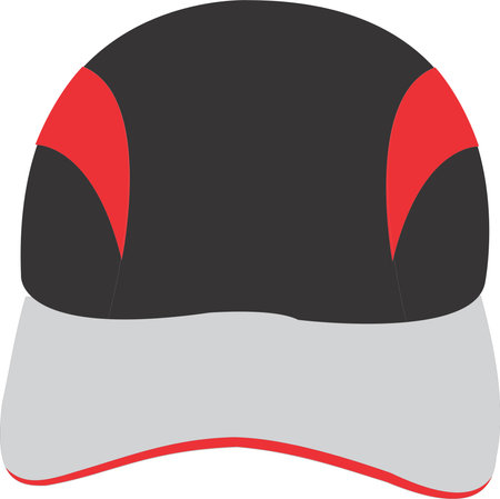 Running Cap Mock ups template vectorsのイラスト素材