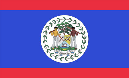 Belize Flag Designのイラスト素材