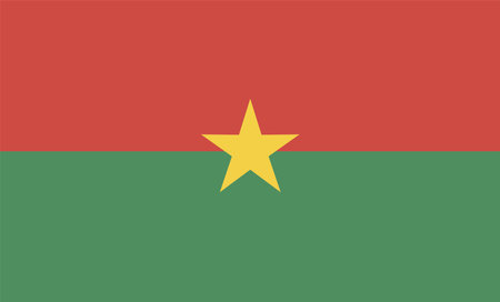 Burkina-faso Flag Designのイラスト素材