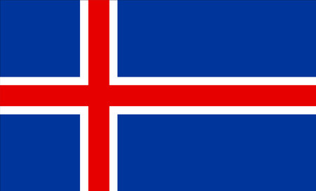 Iceland Flag Designのイラスト素材