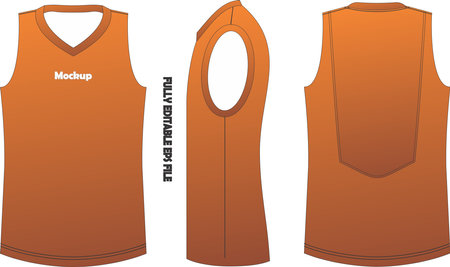 Basketball jersey design template, Front and back view, vector illustrationのイラスト素材