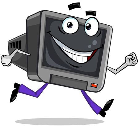 TV runのイラスト素材