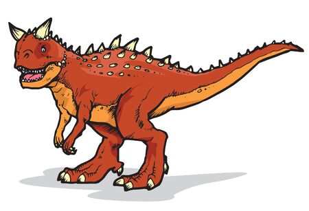 Xenotarsosaurus Vector Illustration Suitable For Graphic Design Projectのイラスト素材