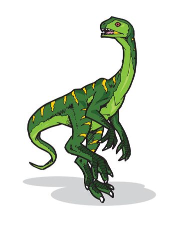Elaphrosaurus Vector Illustration Suitable For Graphic Design Projectのイラスト素材