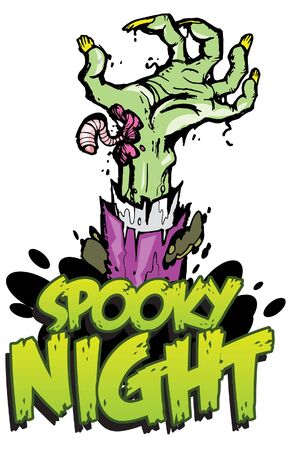 Halloween Vector Illustration Suitable For Graphic Design Projectのイラスト素材