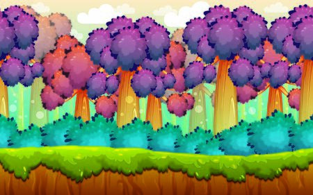 Jungle Background Illustration Suitable For Graphic Design Projectのイラスト素材