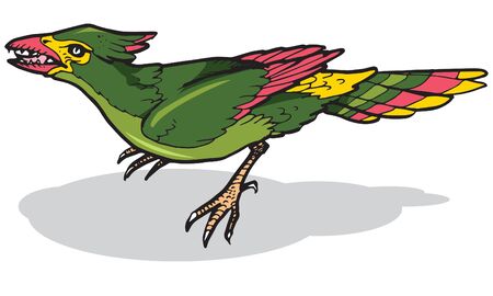 Liaoxiornis Vector Illustration Suitable For Graphic Design Projectのイラスト素材