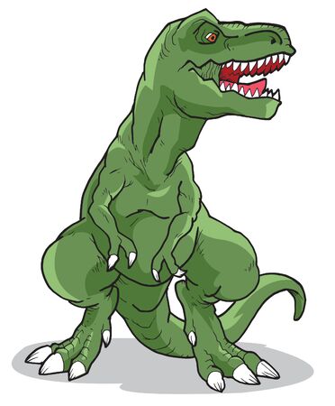 Tyrannosaurus Vector Illustration Suitable For Graphic Design Projectのイラスト素材