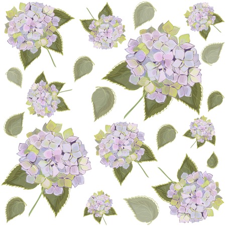 Background. Hydrangea.のイラスト素材