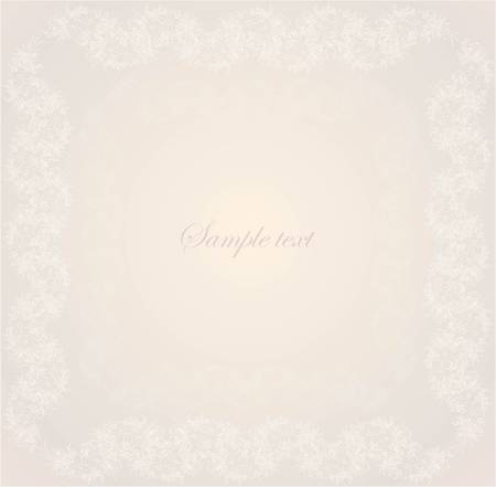 Decorative frame with flower lace.Greeting card with lace.Illustration lace.のイラスト素材