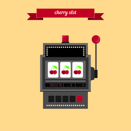 cherry slot gamblingのイラスト素材