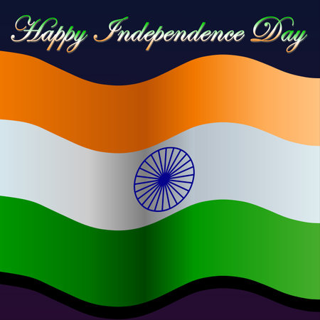 India Independence Day background. Happy Independence Day background. Vector illustration.の写真素材