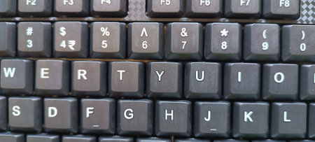 Keyboard with the word error in German, close-up.の写真素材