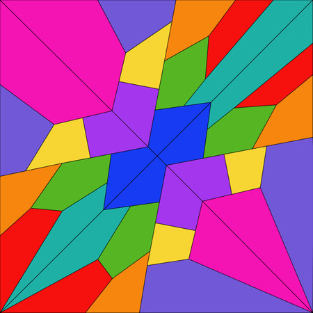 abstract background with multicolored geometric shapes. Vector illustration.の写真素材