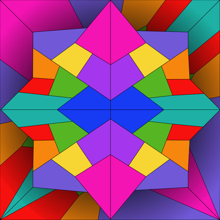 Abstract colorful geometric background. Seamless pattern. Vector illustration.の写真素材