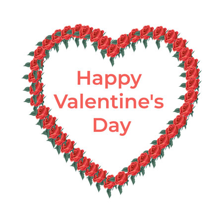 happy valentine's day 2022のイラスト素材