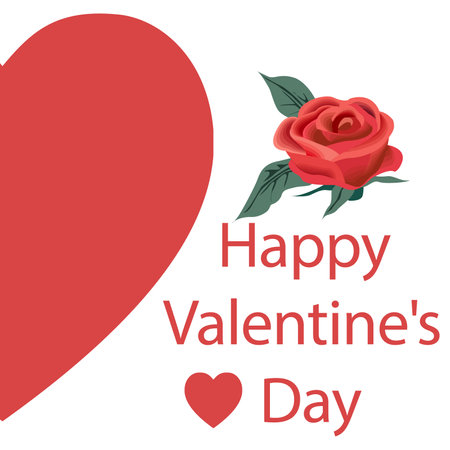 happy valentine's day 2022のイラスト素材