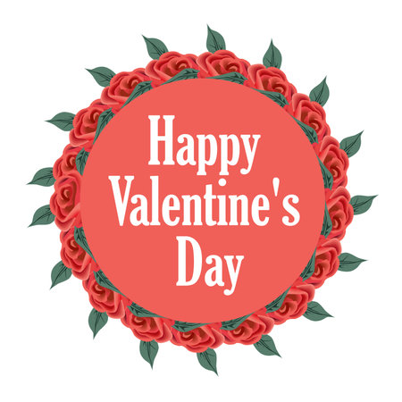 happy valentine's day 2022のイラスト素材