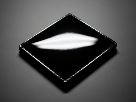 Black square frame with white blur, isolated on white backgroundの素材
