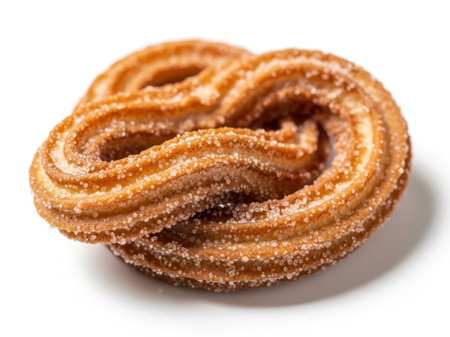 Churro isolated on white backgroundの素材