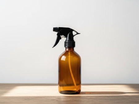 Spray bottle isolated on white backgroundの素材